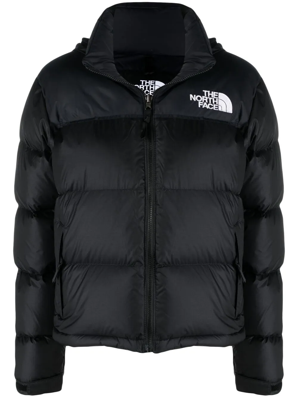 

Пуховик с вышитым логотипом The North Face, черный