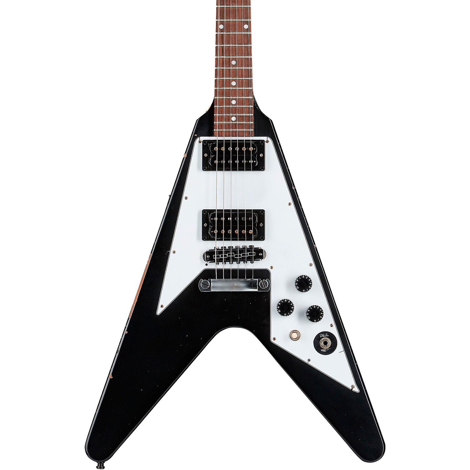 

Электрогитара Gibson Custom Kirk Hammett 1979 Flying V черного цвета