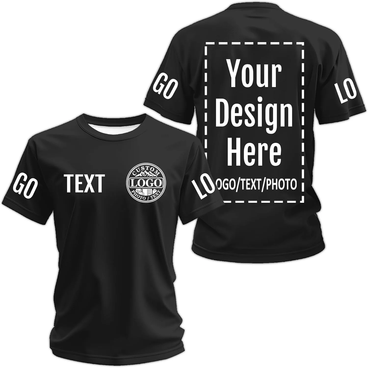 

Футболка Custom для мужчин с логотипом и текстом