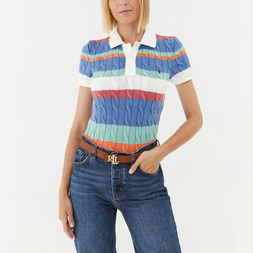 Женское поло мультиколор Polo Ralph Lauren, Multicolor — фото 4