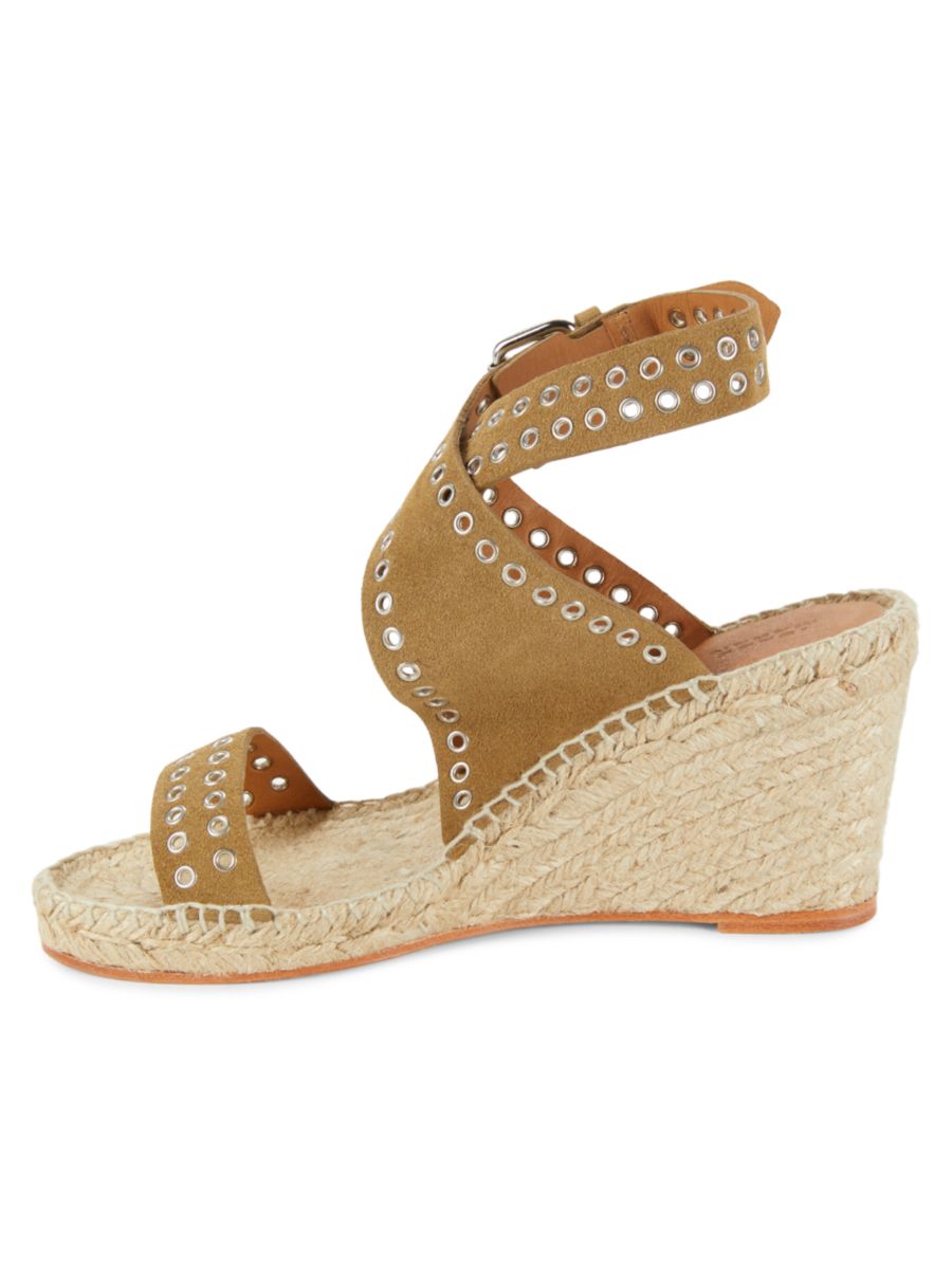 Сандалии-эспадрильи Iriane 76MM Suede на танкетке Isabel Marant, цвет Neutrals — фото 4