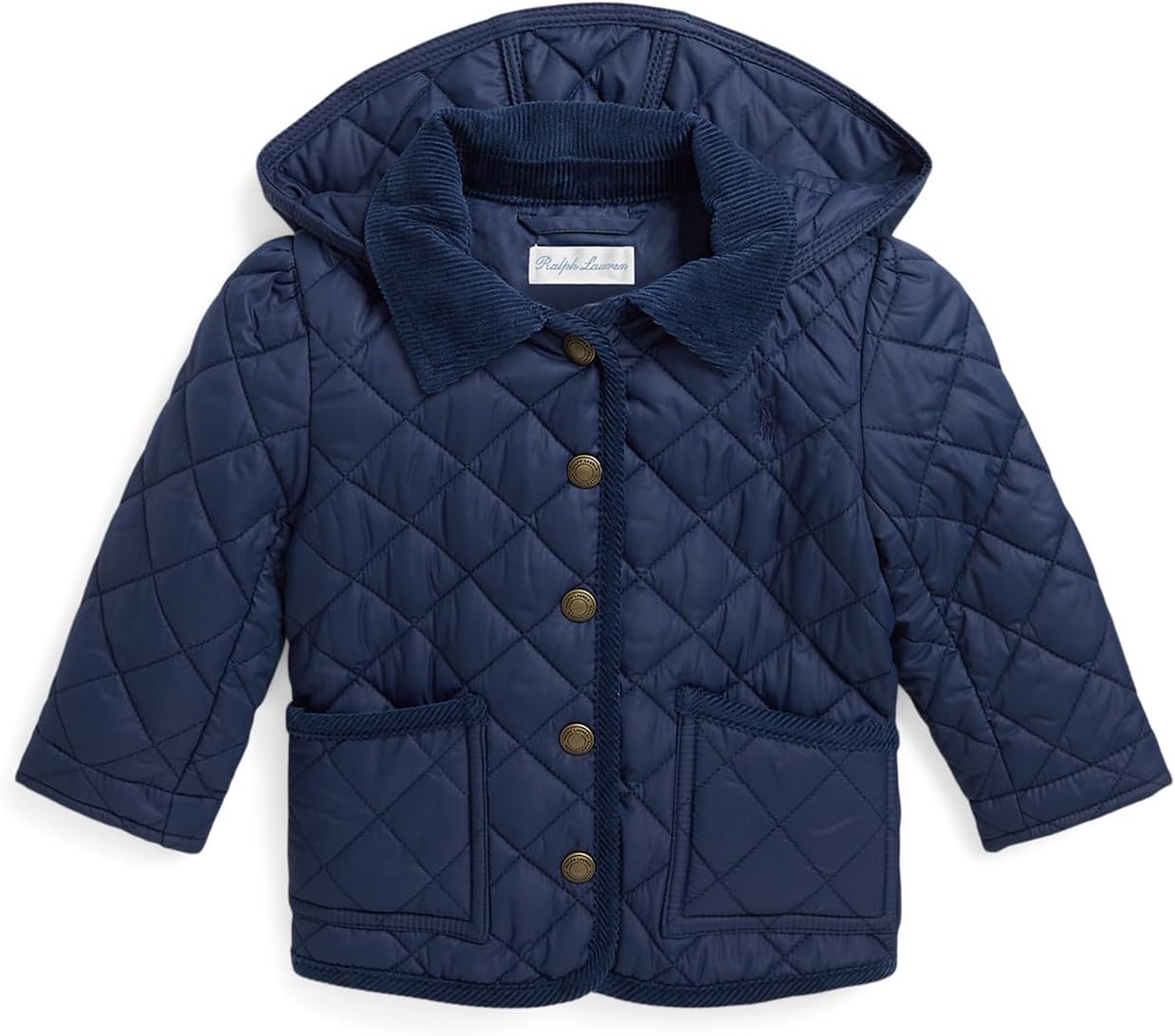 

Куртка Polo Ralph Lauren Kids Quilted Water-Repellent Barn Jacket, цвет Newport Navy