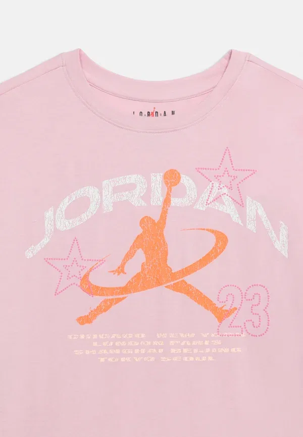 Футболка с принтом Geo World Tour Tee Jordan, цвет ледяной кармин — фото 4