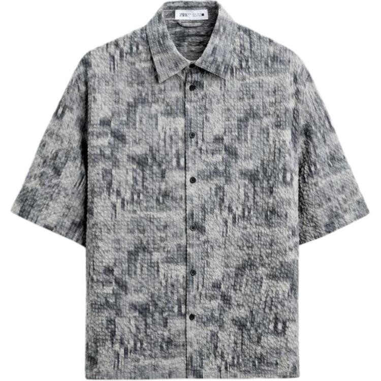 

Рубашка мужская принт Zara, цвет Print