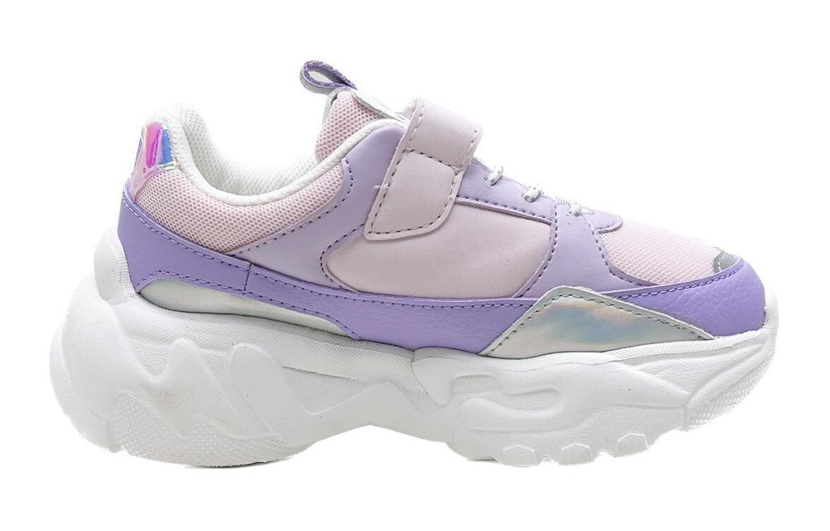 Кроссовки MLB Los Angeles Dodgers Kids Lifestyle Shoes Kids Low-top Purple/Pink/White — фото 2