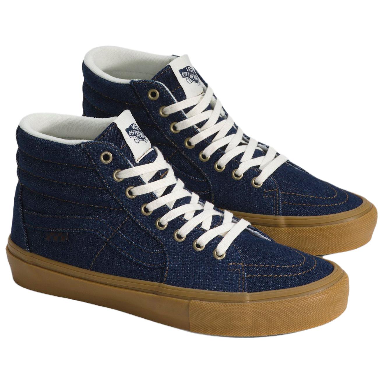 SKATE CLASSICS амортизирующие высокие кроссовки для скейтбординга унисекс Vans, синий — фото 2