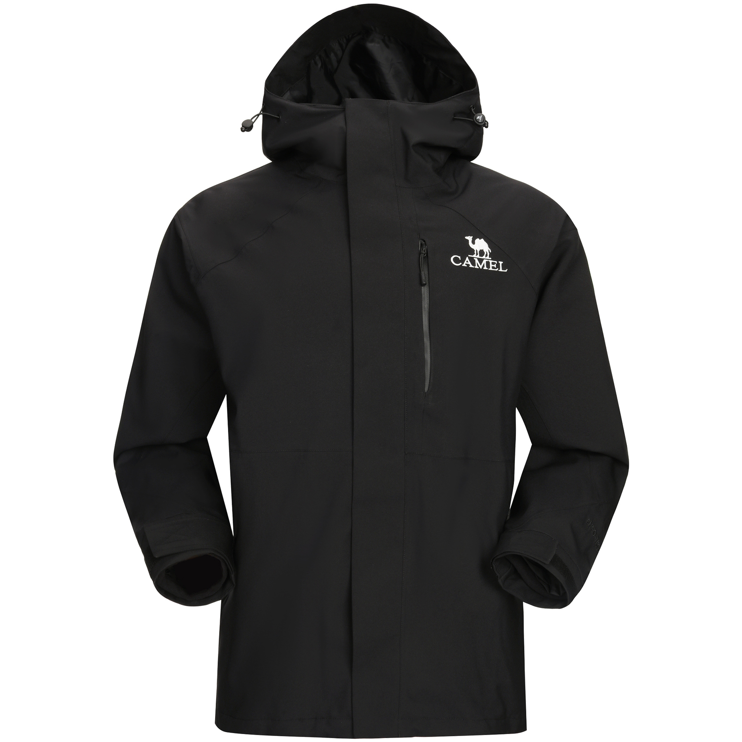 

CAMEL Водостойкая ветрозащитная дышащая износостойкая теплая ветровка унисекс, Phantom Black