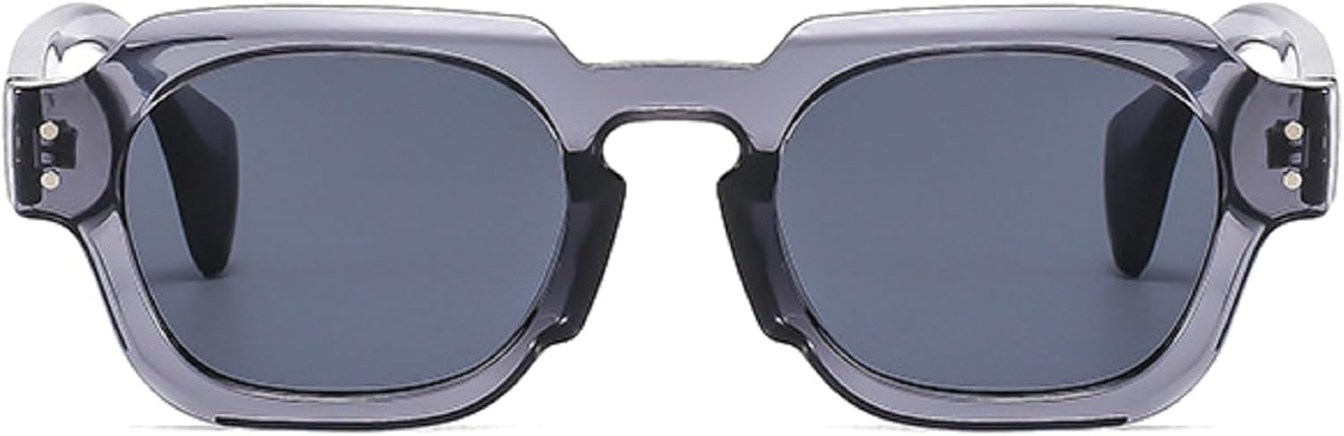 

Модные квадратные женские солнцезащитные очки класса люкс в стиле ретро, ​​дизайнерские мужские солнцезащитные очки черного и серого цвета с защитой от УФ-излучения UV400 N45 mincl, Gray