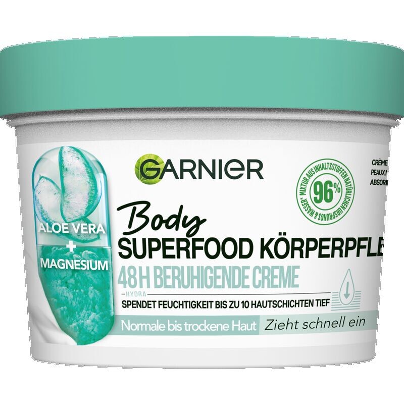 

Body Superfood Body Care 48-часовой успокаивающий крем Garnier, 380 ml