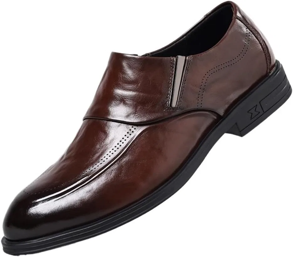 Лоферы кожаные водонепроницаемые Oxford Brown UOPYNE