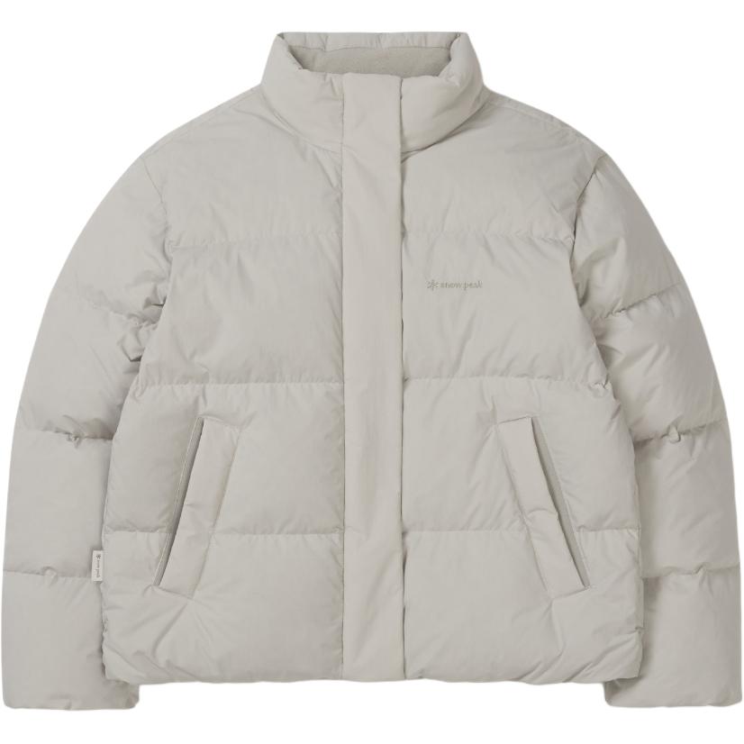 

Пуховая куртка женская с воротником-стойкой и утолщенным низом Snow Peak, sandy бежевый/se