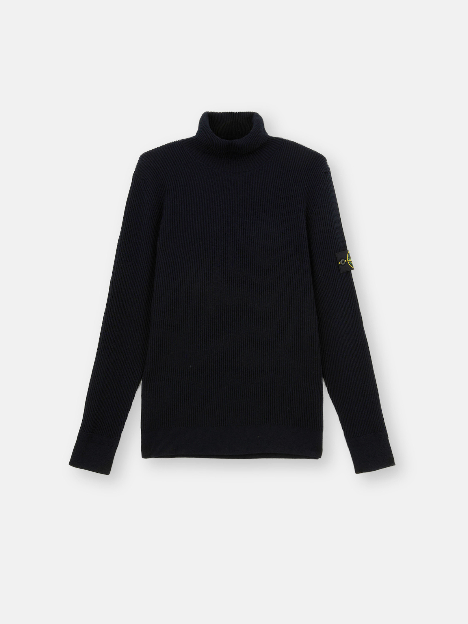

Водолазка с отделкой в мелкий рубчик Stone Island 5100052 FULL RIB RWS WOOL, Navy Blue