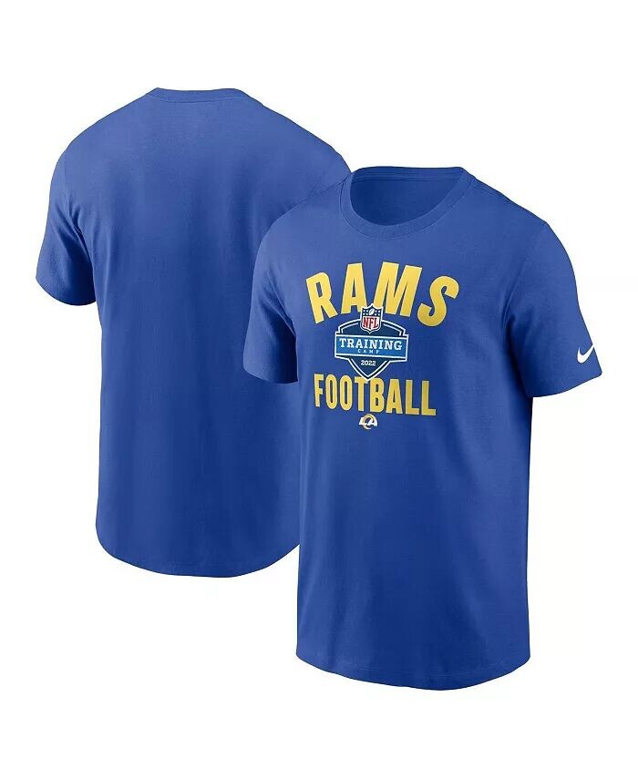 

Мужская спортивная футболка Royal Los Angeles Rams 2022 Training Camp Nike, синий