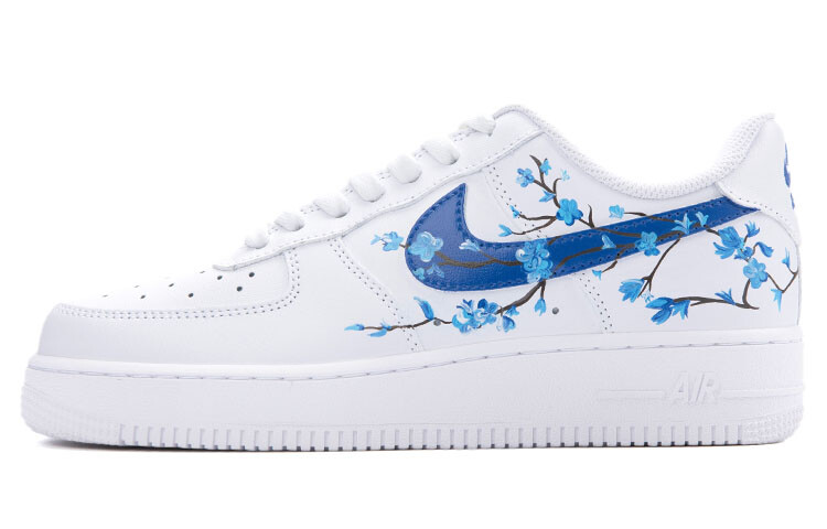 

Кроссовки Nike Air Force 1 Skateboard Shoes Women's Low-Top White Blue