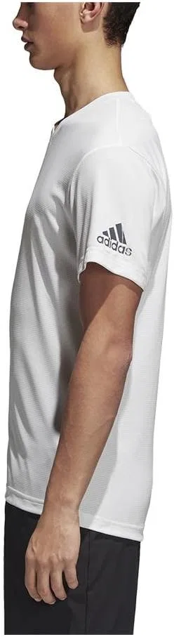 Мужская футболка с V-образным вырезом adidas Climachill, белый — фото 4
