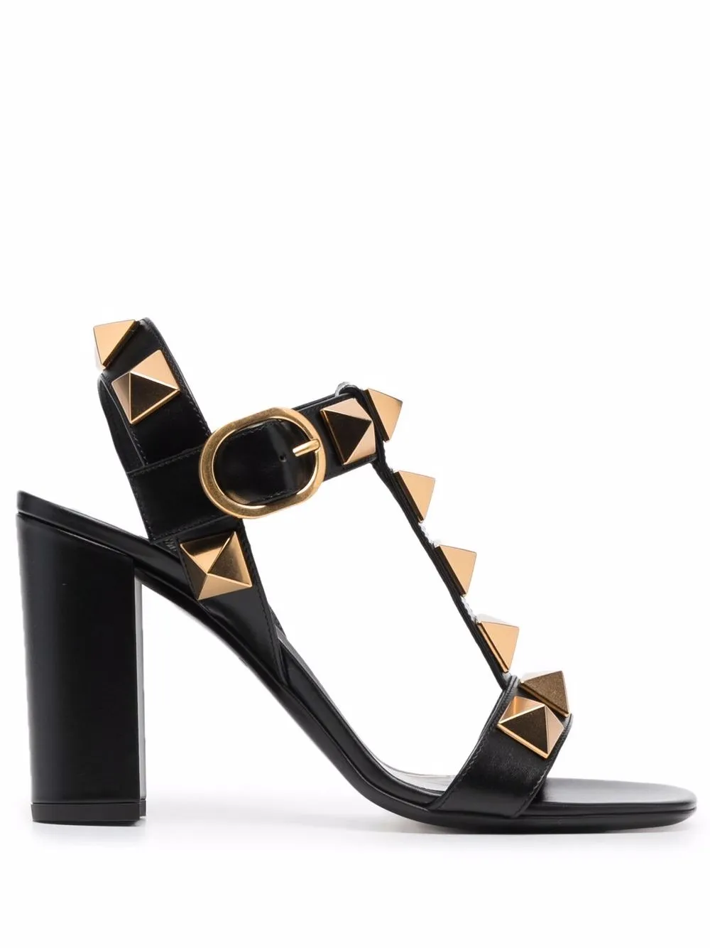 Босоножки Roman Stud 90 VALENTINO GARAVANI, черный