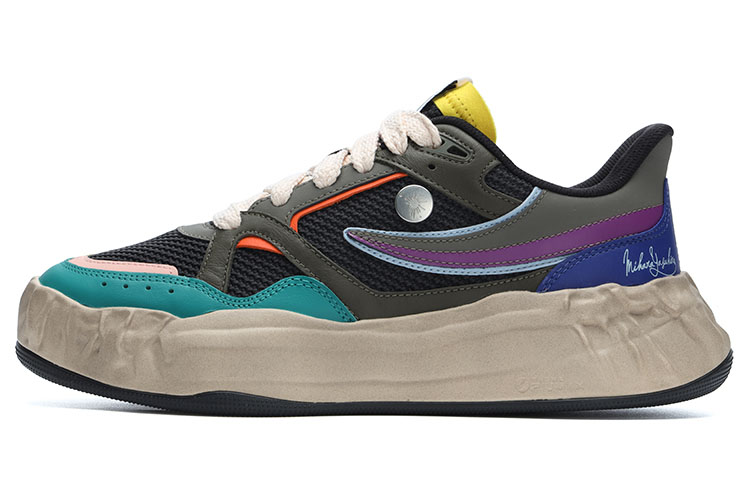 

Кроссовки X Mihara Yasuhiro 'Black Grey Multi' FILA, Night Olive