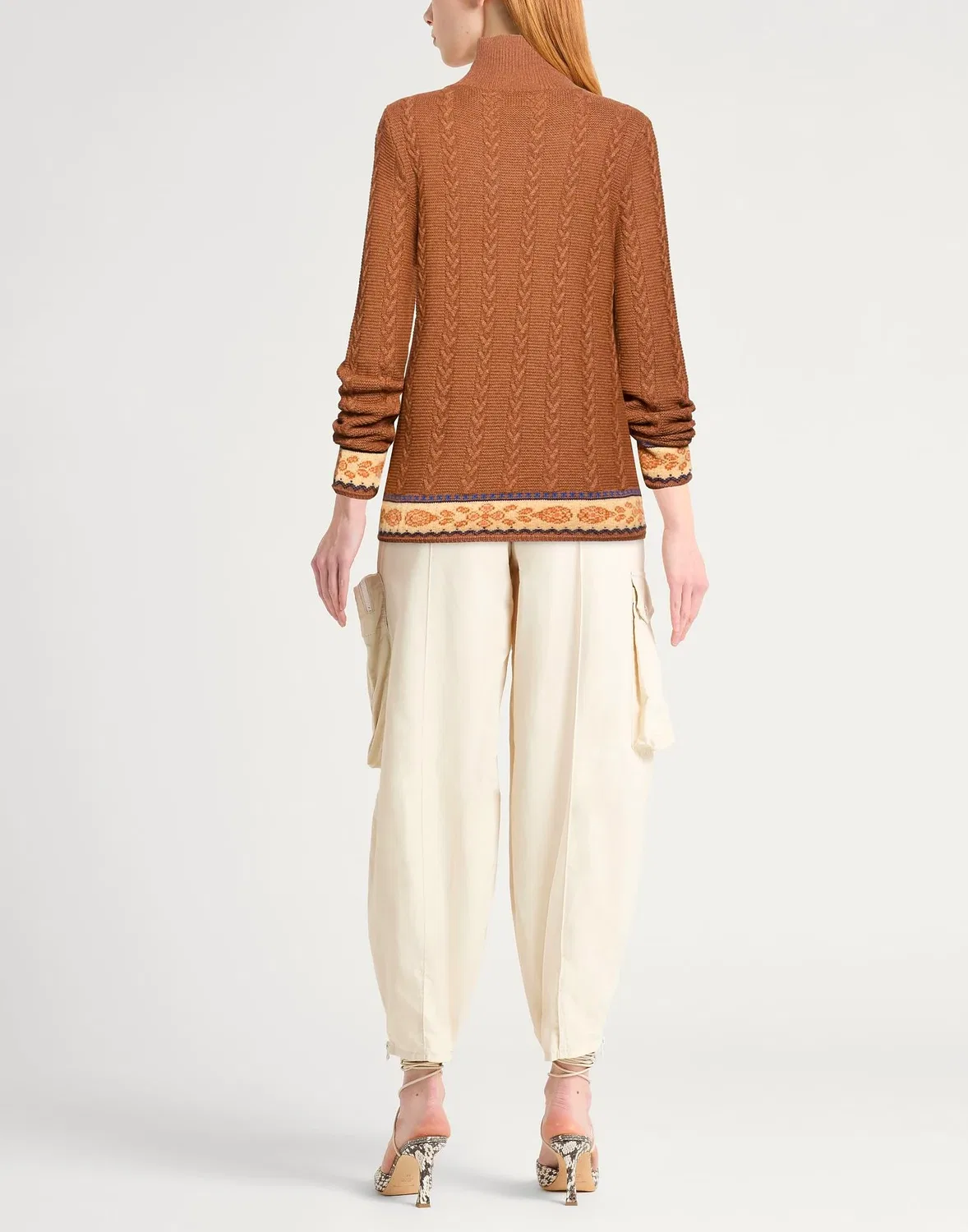 Водолазка из шерсти ETRO Camel — фото 3