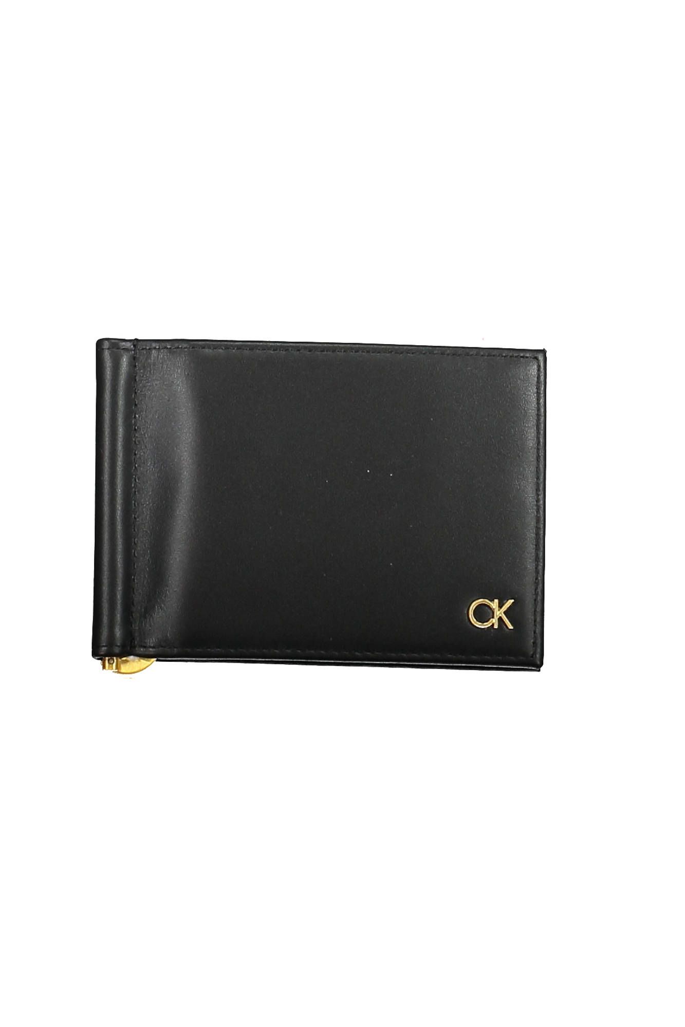 

Черный кожаный мужской кошелек Calvin Klein