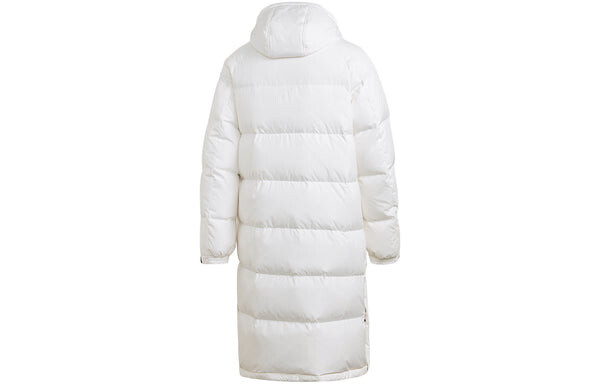 Пуховик adidas Stay Warm Sports hooded down Jacket White, белый — фото 2