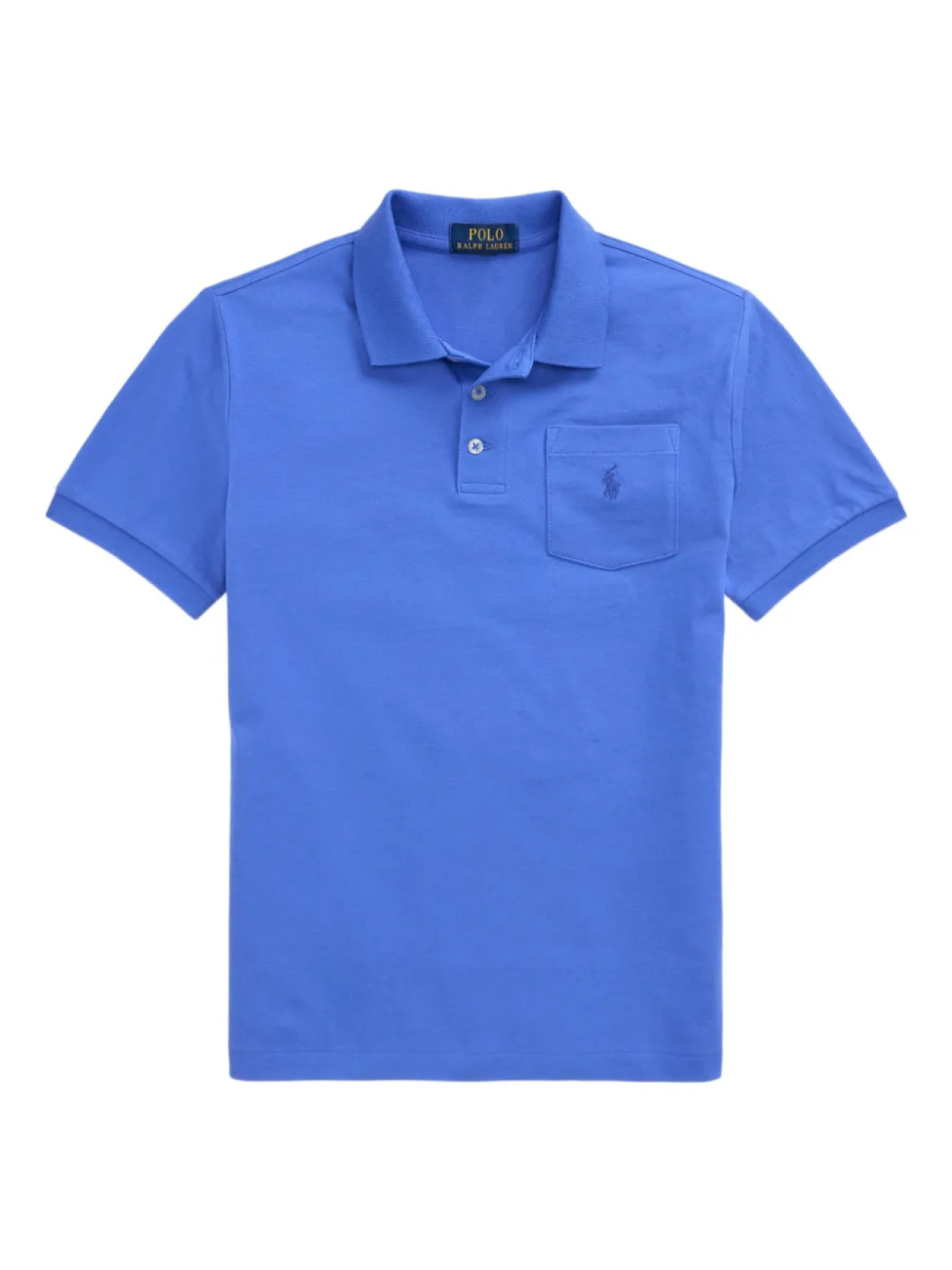 

POLO RALPH LAUREN KIDS рубашка поло из ткани пике, синий