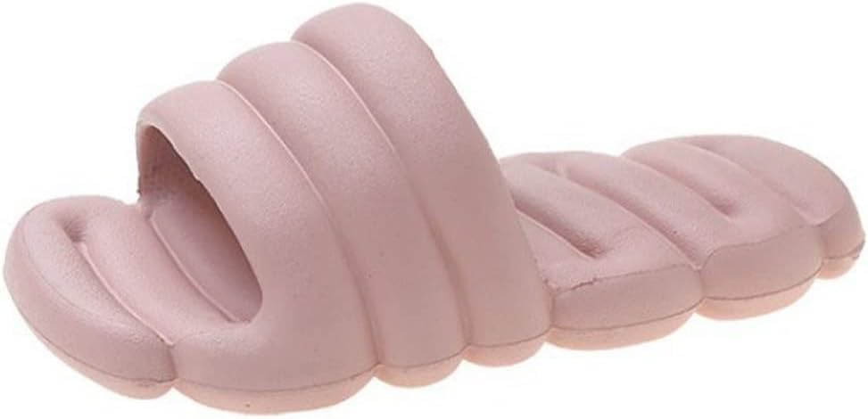 

MTFBQ Летние уютные шлепанцы, оригинальные супер мягкие домашние тапочки с противоскользящей подошвой, шлепанцы для душа, розовый