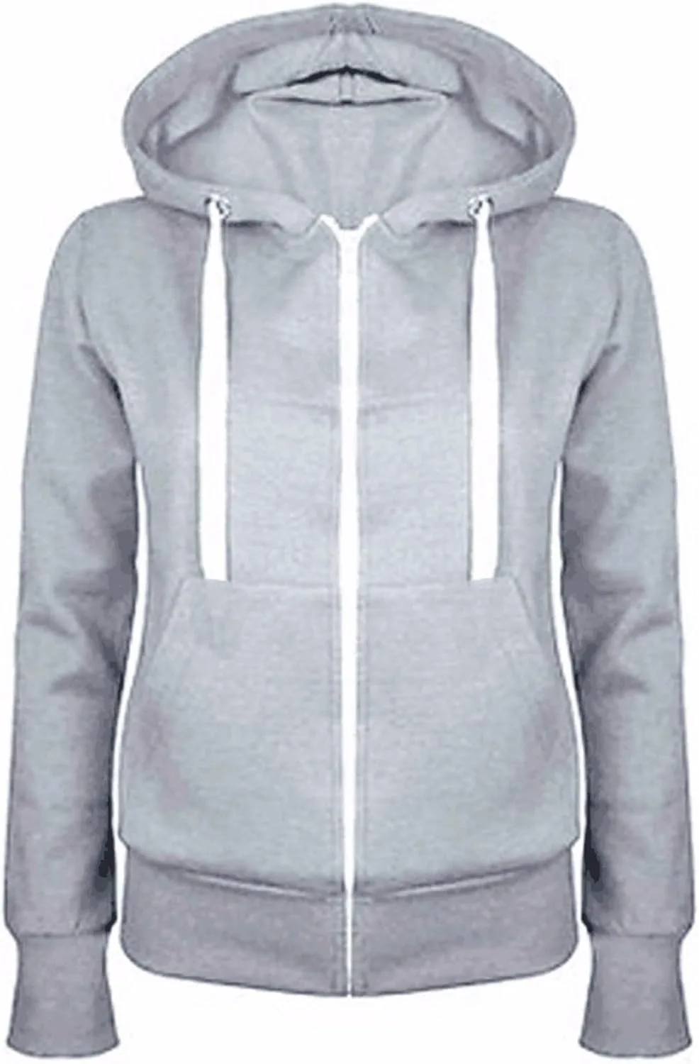 

Женский оверсайз худи на молнии с карманами