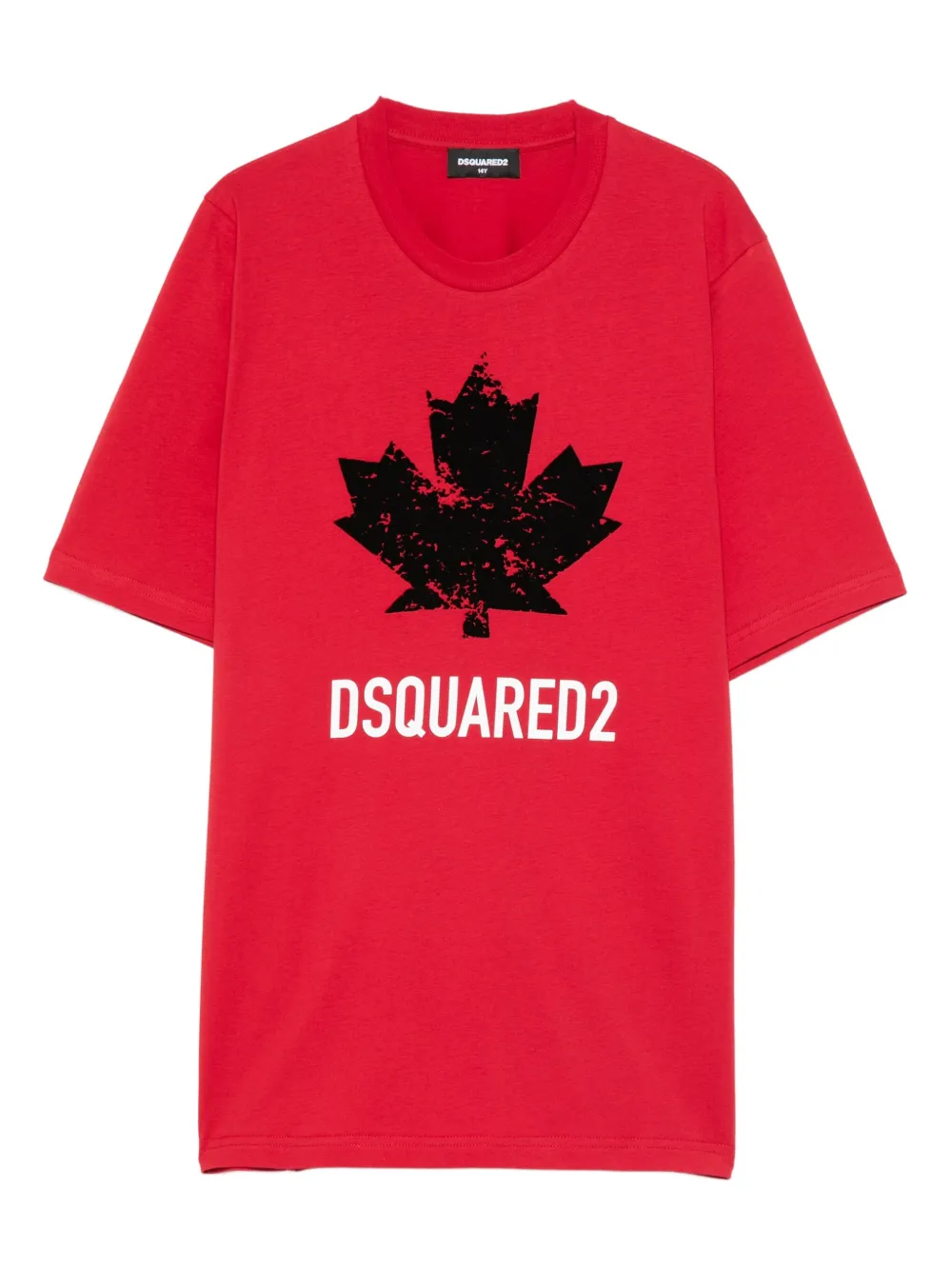 

Футболка с принтом кленового листа DSQUARED2 KIDS, красный