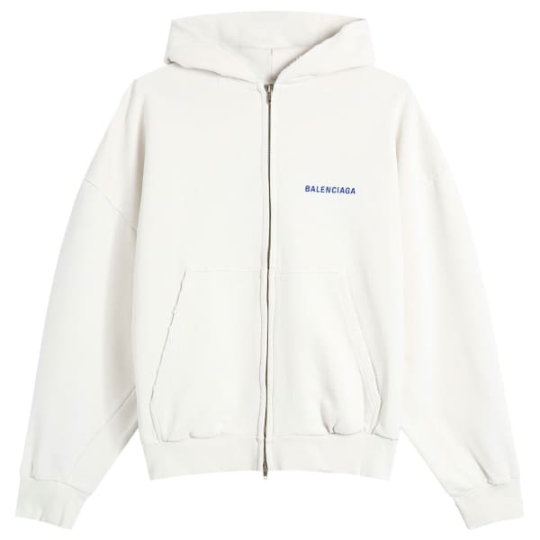 

Толстовка Molleton с капюшоном на молнии с логотипом на спине Balenciaga, мультиколор