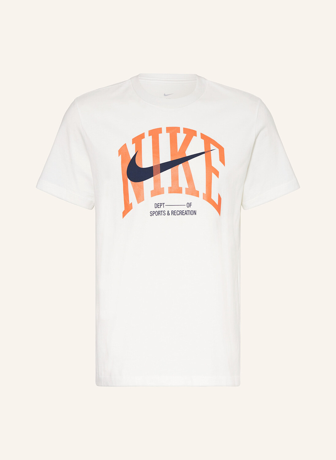 

Футболка Nike, белый/оранжевый/черный