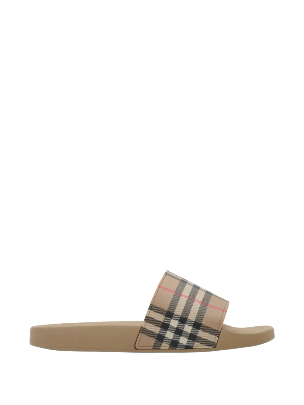 Сандалии Check Slides BURBERRY, бежевый