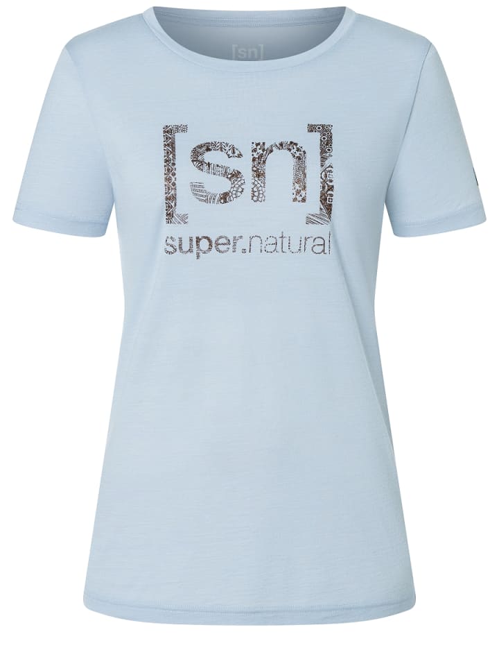 

Функциональная рубашка super.natural, светло-синий