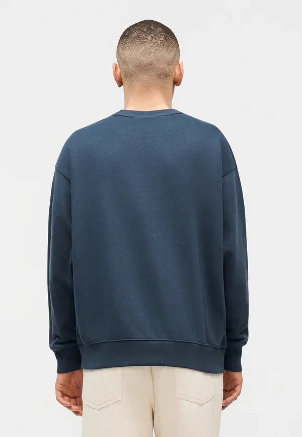 Толстовка с круглым вырезом Gap, модель Boxy crew, цвет винтажный синий — фото 3