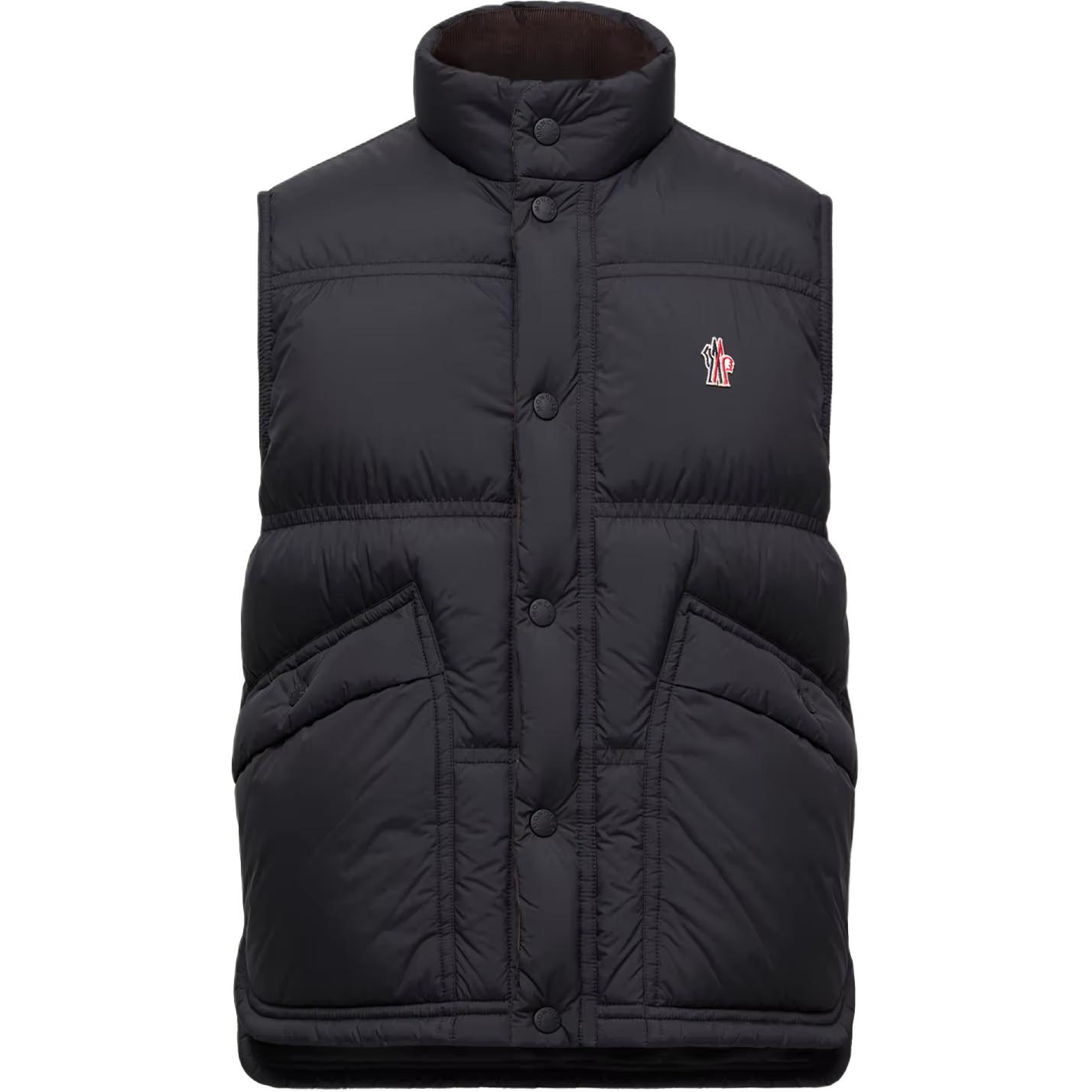 

Анорак для лыж с вышитым логотипом Aul Moncler Grenoble, черный