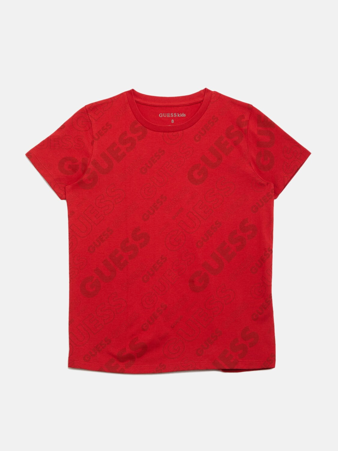 

Футболка с логотипом Eddie (7–16) Guess Factory, цвет Varsity Red