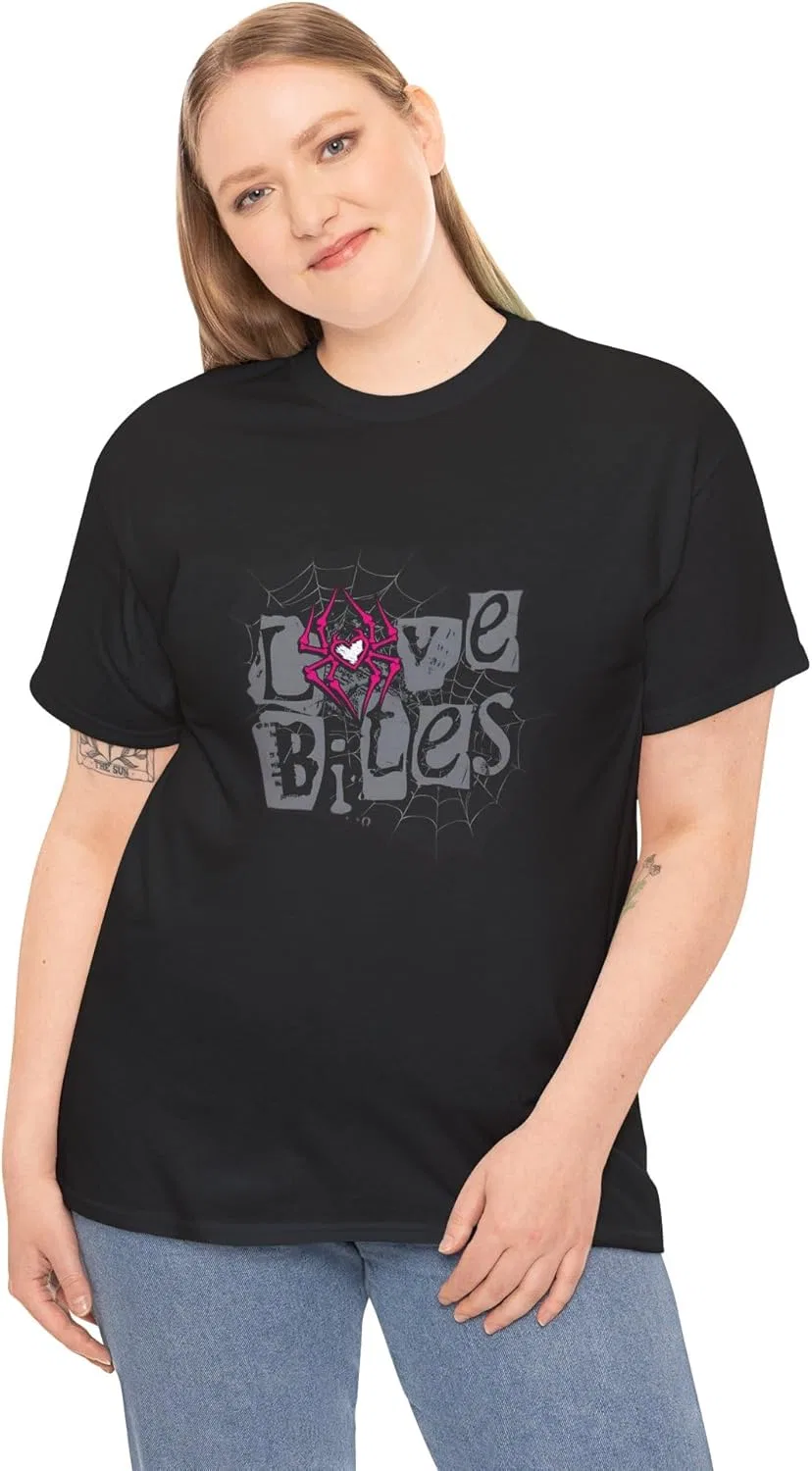 Футболка AJ Lee Pro Wrestling, стильная футболка с графическим принтом «Love Bites», повседневная одежда, подарок для нее, футболка AJ для женщины и мужчины — фото 3