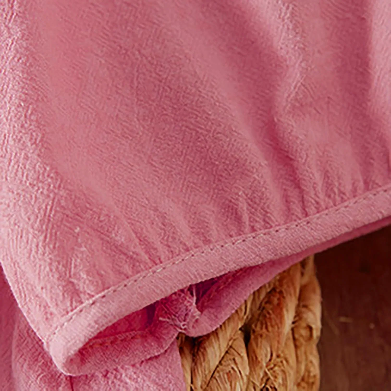 Блуза, льняная, Linen Shirts for Women, розовый — фото 4