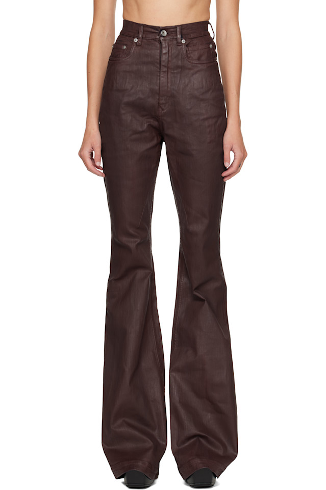 

Rick Owens Drkshdw Бордовые джинсы Concordians Bolan Bootcut