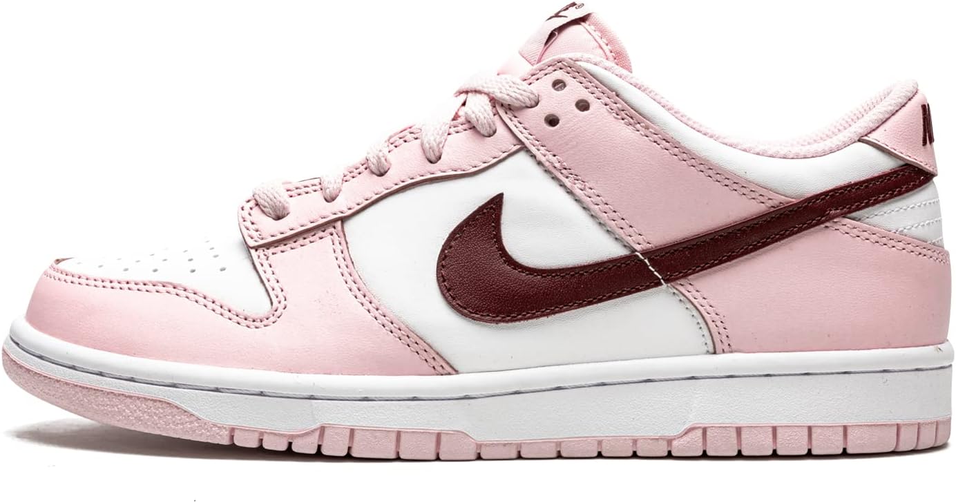 Кроссовки Nike Boys' Dunk Low SE, белый/розовый/бордовый