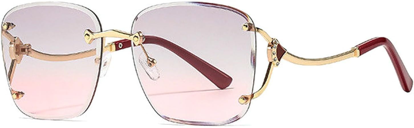 

Солнцезащитные очки Laureles Oversized Square Rimless Sunglasses для женщин, винтажные золотисто-шампаньевые солнцезащитные очки для мужчин, градиентные солнцезащитные очки, C6