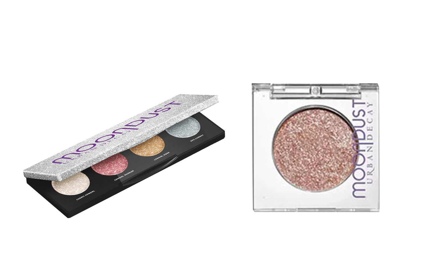 

Палетка теней для век UD Cowherd And Weaver Girl с блестками стразами, легко растушевывается, 4г+1,8г URBAN DECAY