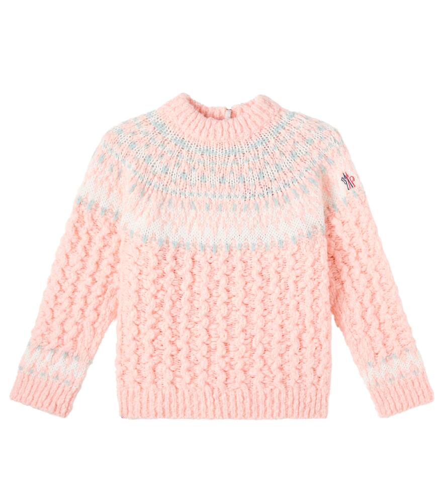 

Джемпер из шерсти с добавками жаккардовый Moncler Grenoble Enfant, Pink