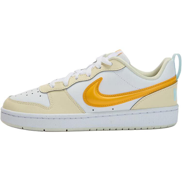 

Nike Court Borough Low top Skateboard Shoes White Orange Kids'