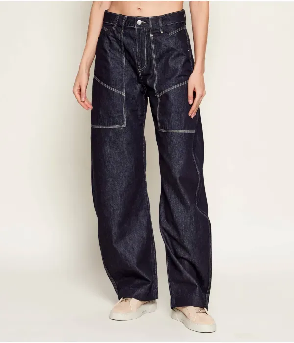 Джинсы C_CARGO BALLOON 1.0 relaxed fit Boss Orange, темно-синий