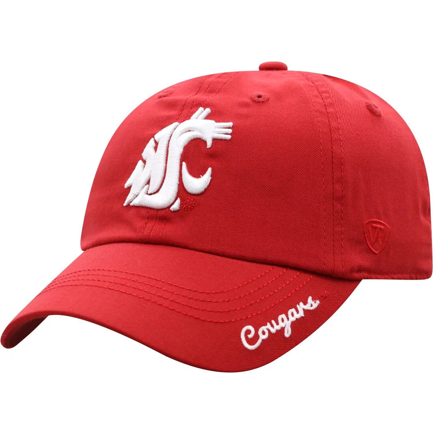 

Женская регулируемая шляпа Top of the World Cardinal Washington State Cougars Staple