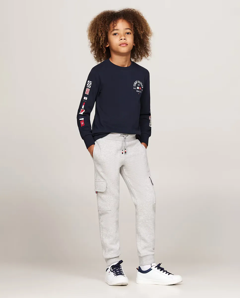 

Длинные спортивные брюки для мальчика Tommy Hilfiger, серый