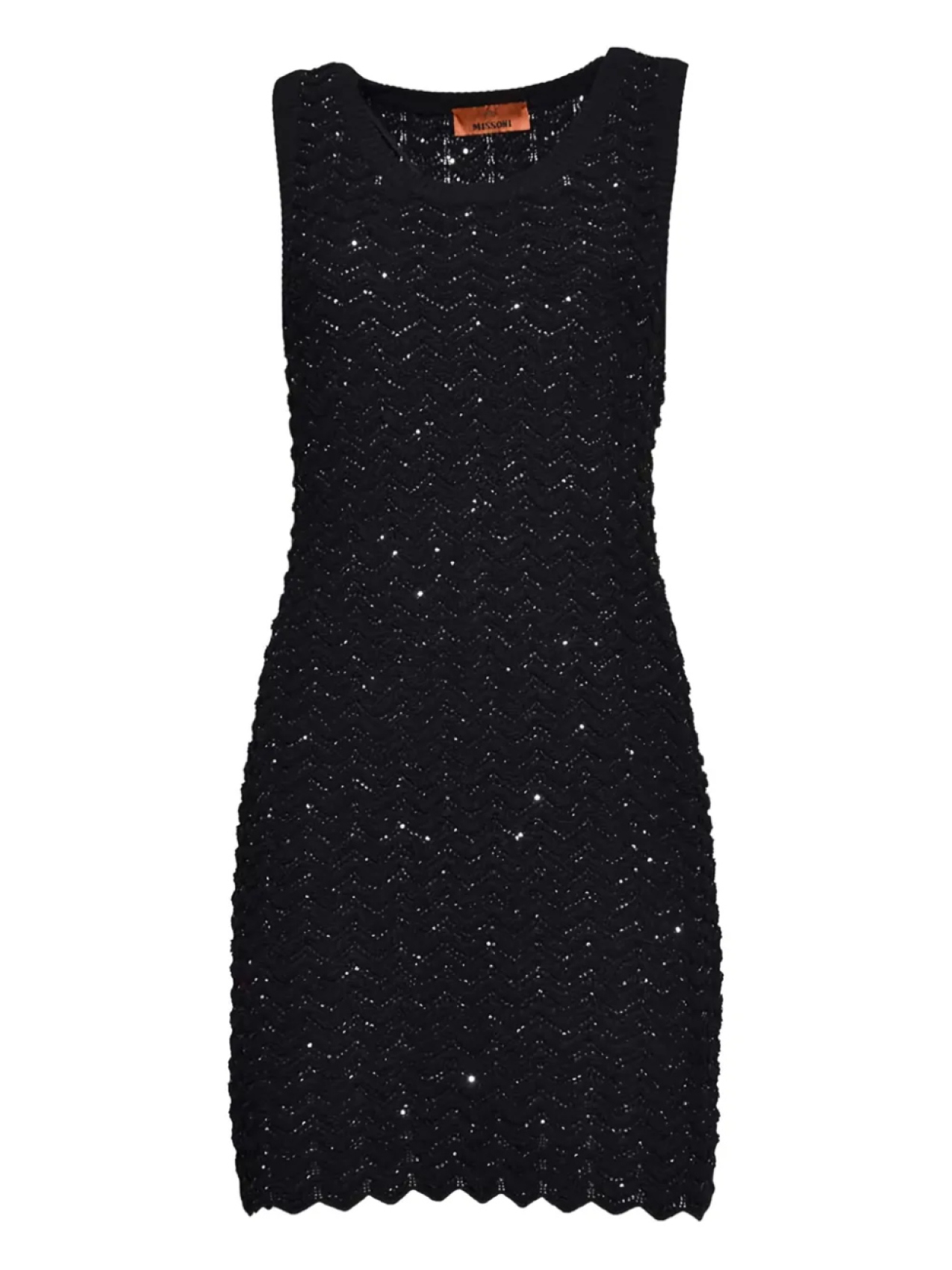 

Мини-платье Missoni, украшенное пайетками, черный