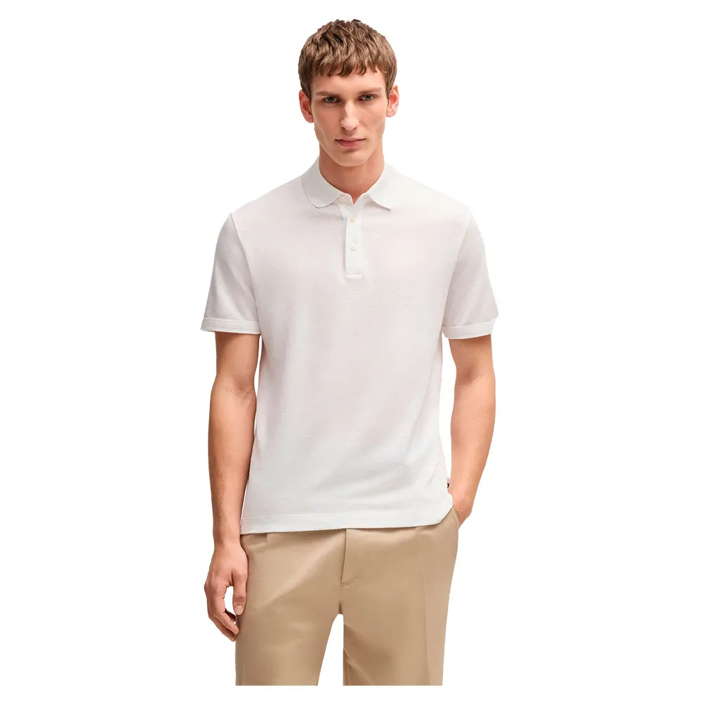 

Поло BOSS Press 28 10271433 01, белый