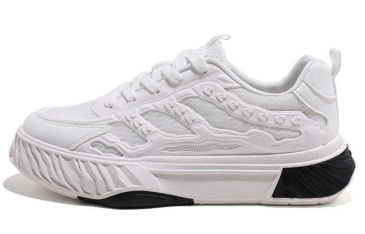 

Низкие кроссовки для скейтборда мужские белые HUANQIU