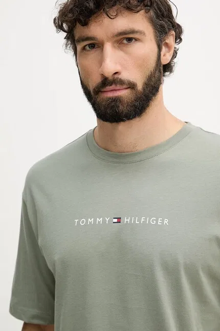 Футболка с принтом T-shirt Tommy Hilfiger, зеленый — фото 4